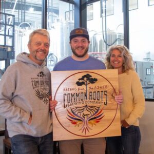 Bert, Christian and Robin Weber of Common Roots Brewing Company and the Common Roots Foundation who have built a real sense of community around their business
