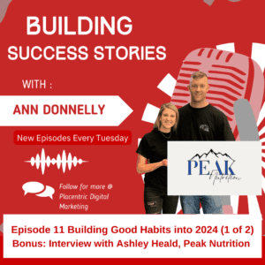 Building Success Stories Building Good Habits into 2024 (1 of 2) and Interview with Ashley Heald, Peak Nutrition